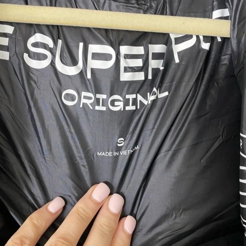 Aritzia Black Super Puffer Feather Down Vest in Black - Picture 6 of 6